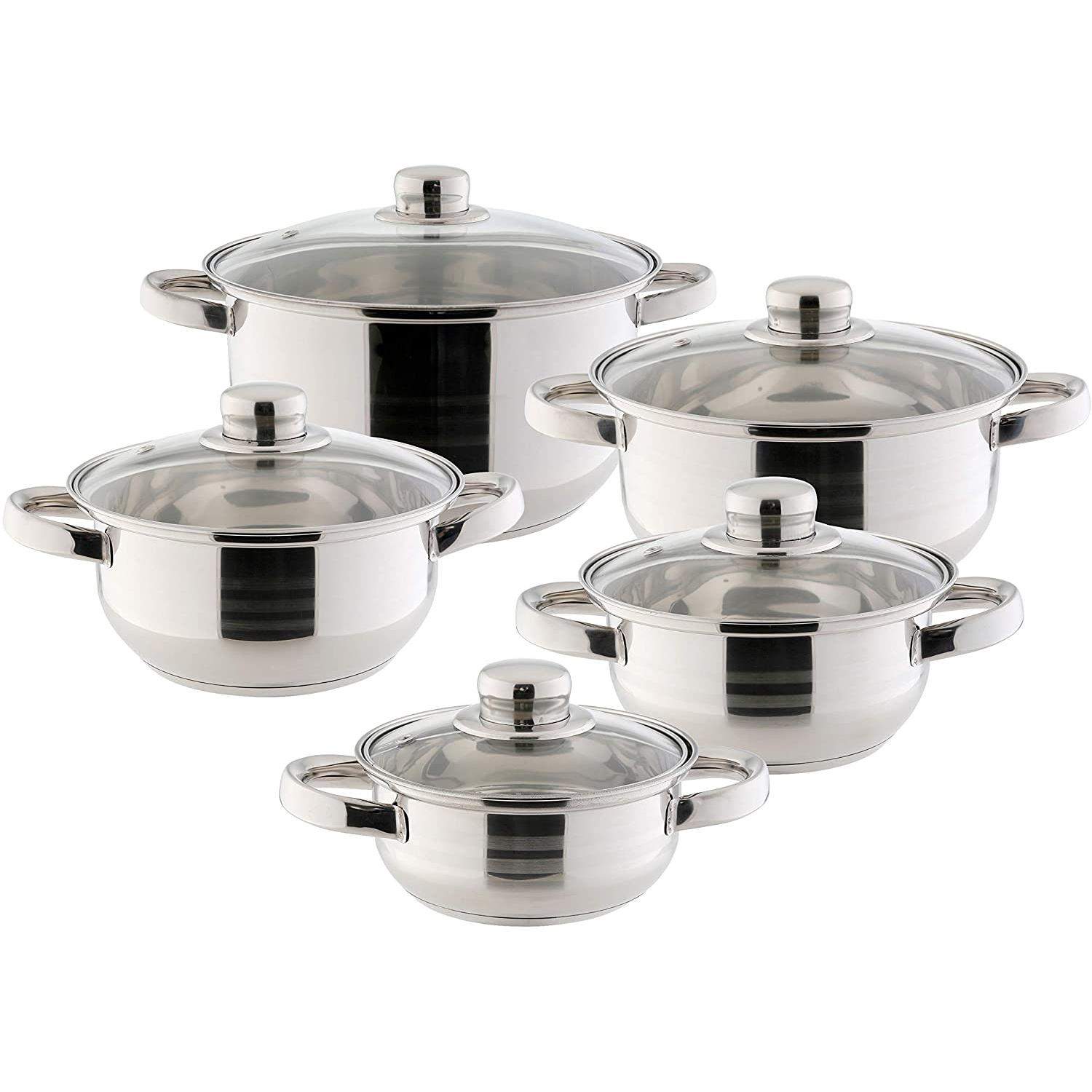 Grydesæt, 5 Kogegrej - Sølv