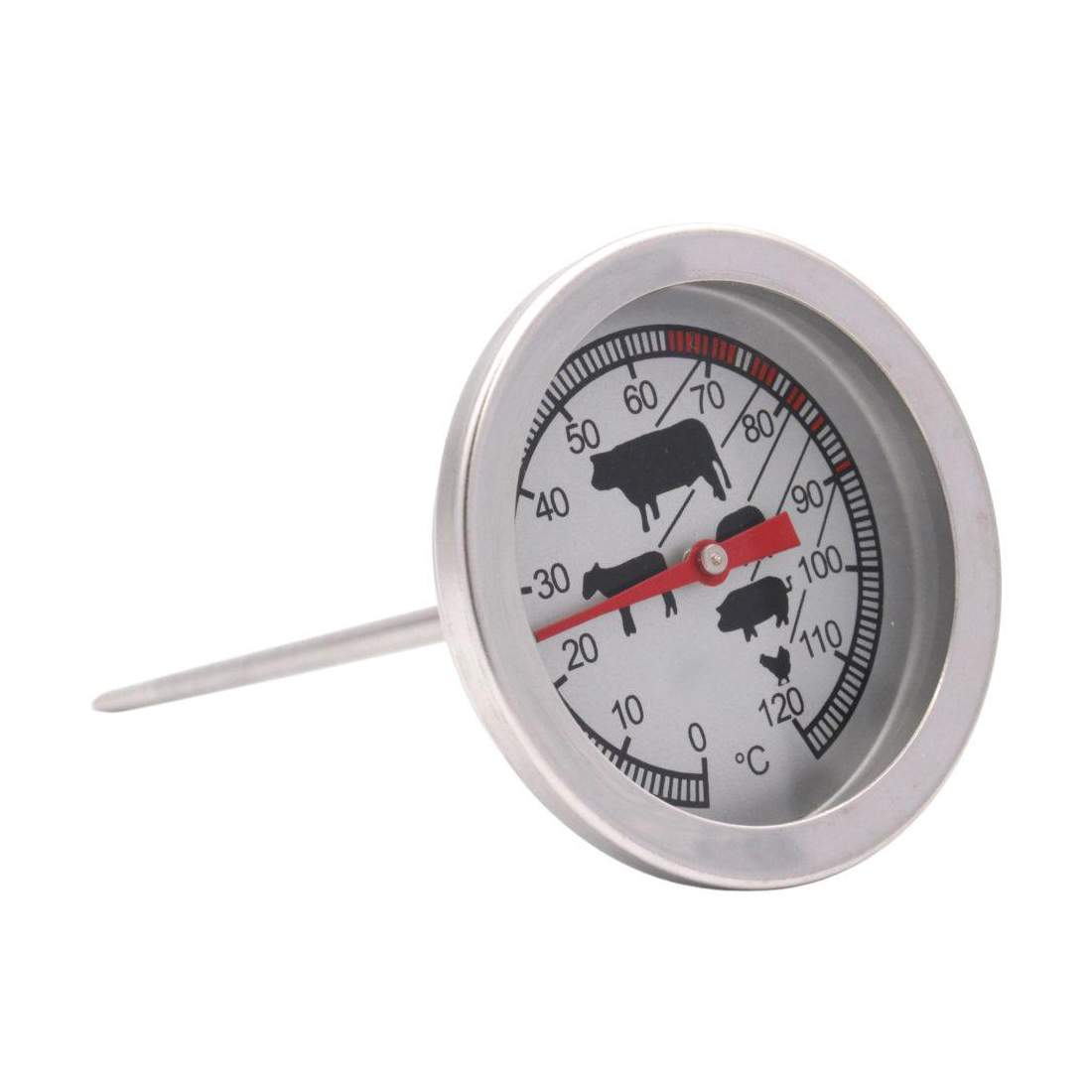 Köttermometer - Rostfritt Stål och Glas | Hem & Hobby - Hem & Hushåll - Kök - Köksredskap | Pryloteket