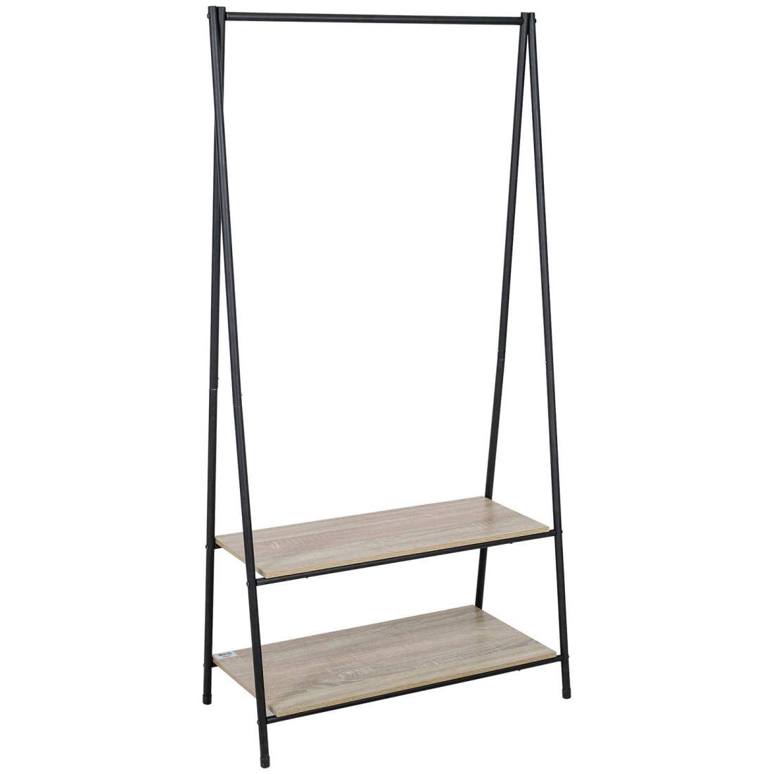 Klädställning med Två Hyllor | Hem & Hobby - Hem & Hushåll - Förvaring & Organisering - Klädkrokar & Klädhängare | Pryloteket