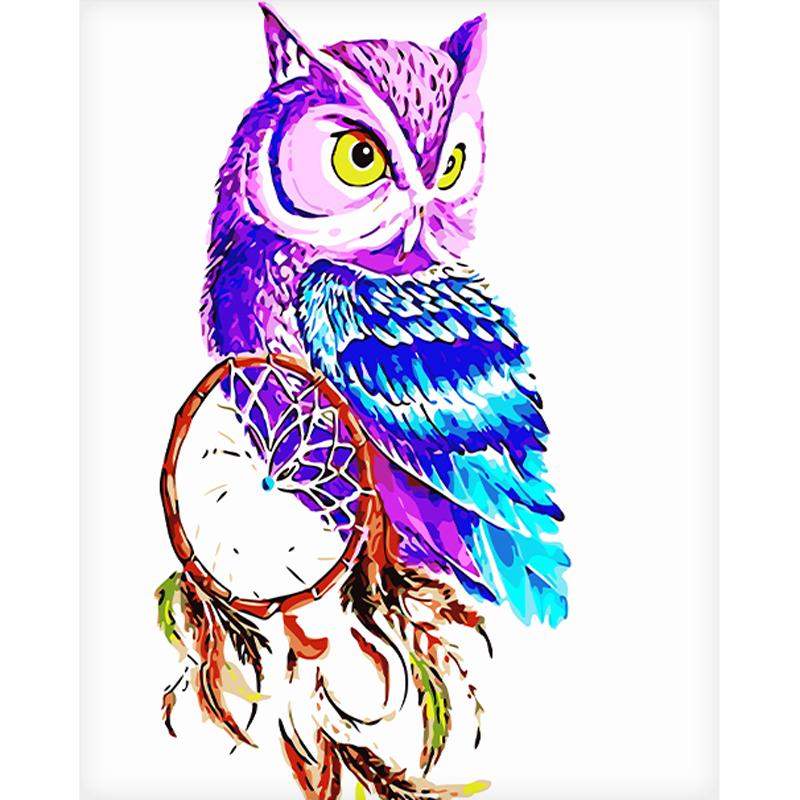 Canvasposter, Uggla - 60 x 75 cm | Hem & Hobby - Hem & Hushåll - Inredning & Dekoration - Bords- & Väggdekoration | Pryloteket