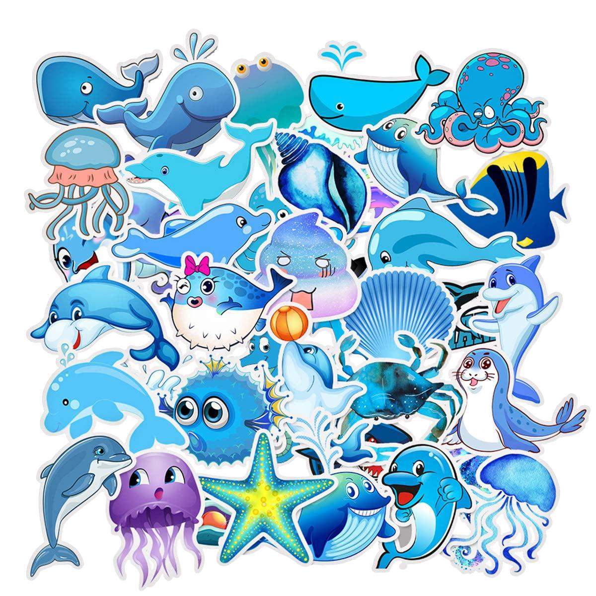 50x Klistermærker og Dekaler - VSCO Ocean