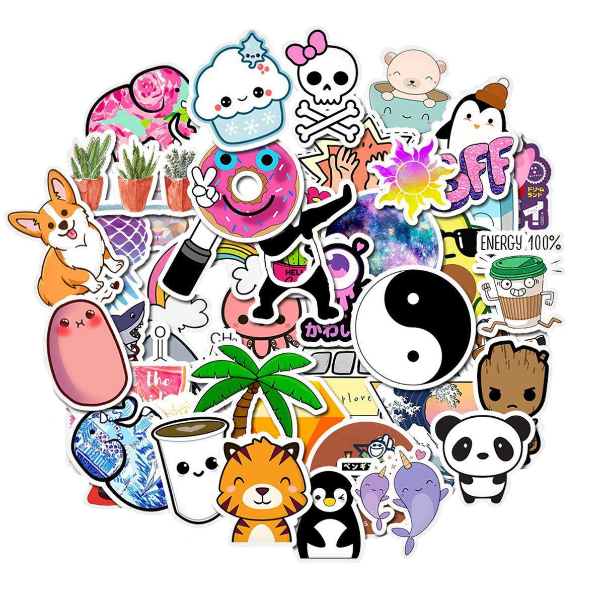 50x Klistermærker og Dekaler - VSCO Cute