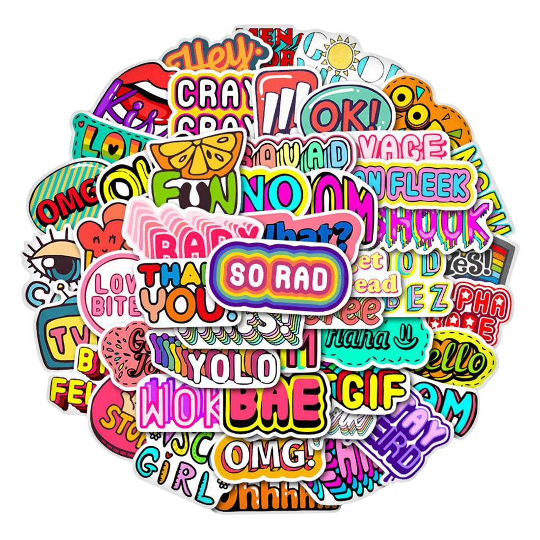 50x Klistermärken och Dekaler - VSCO No. 5 | Leksaker & Spel - Leksaker - Rittillbehör & Pyssel - Klistermärken | Pryloteket