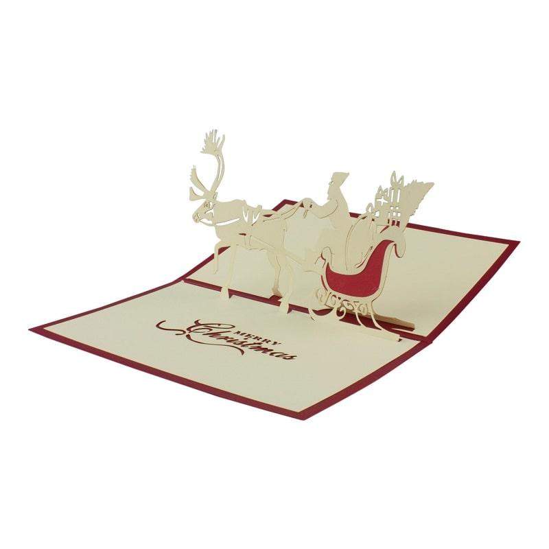 Håndlavede pop-up Julekort - Nr 4