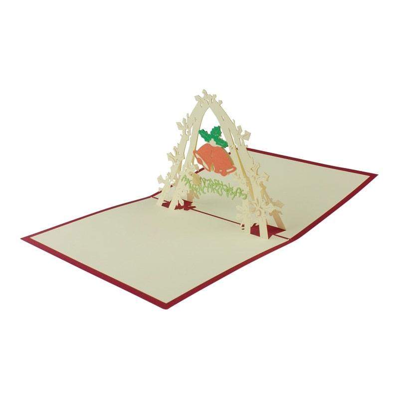 Käsintehty Pop-Up Joulukortti - nro 7