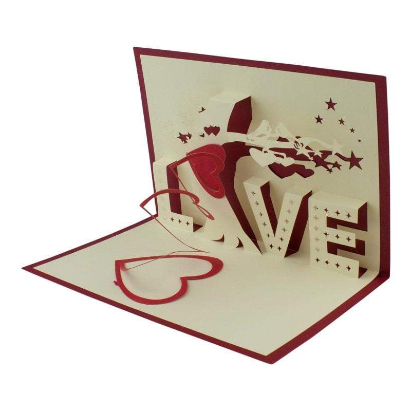 Håndlavede pop-up Julekort - Nr 3