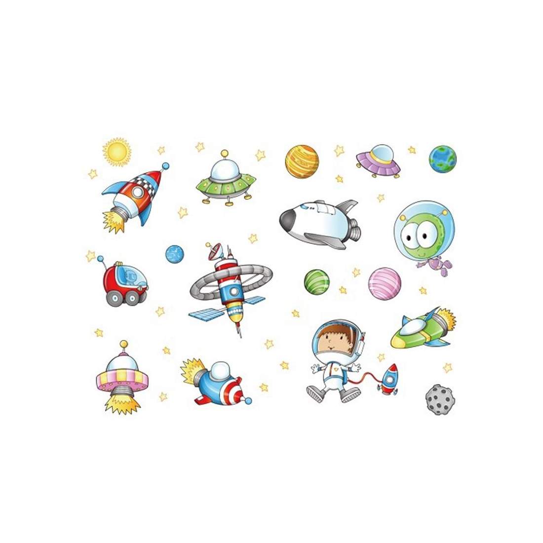 Väggdekaler - Rymdtema | Hem & Hobby - Hem & Hushåll - Inredning & Dekoration - Bords- & Väggdekoration | Pryloteket