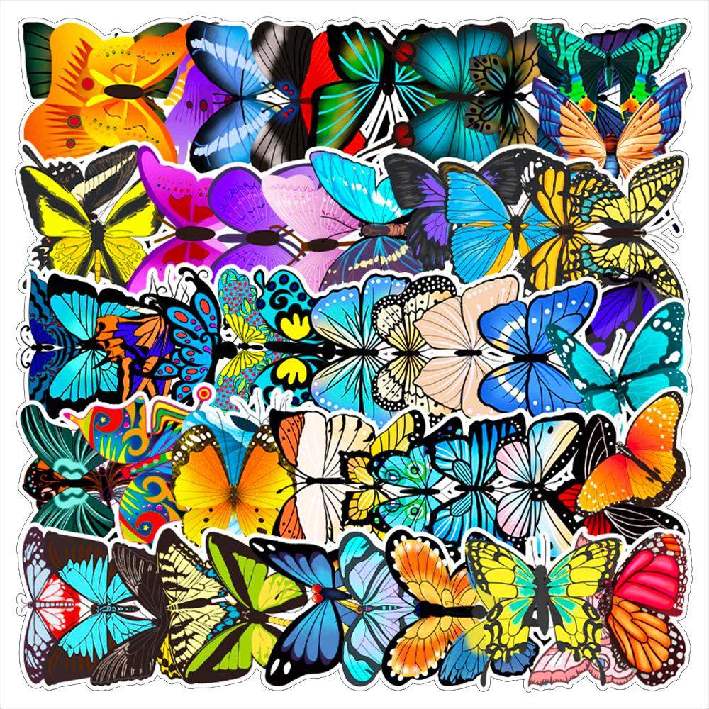 Pakke med Klistermærker - Sommerfugle