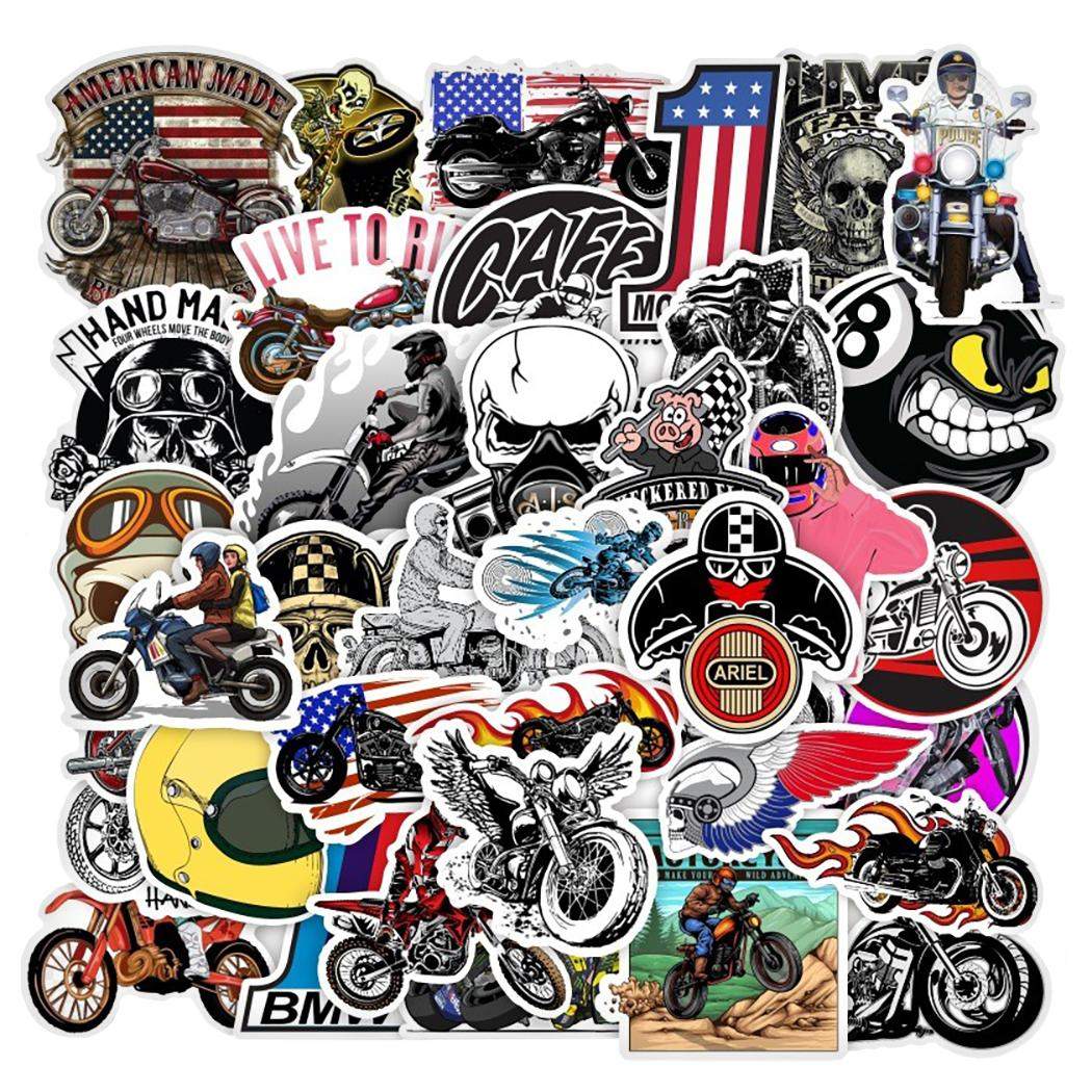 Pakke med Klistermærker - Retro MC