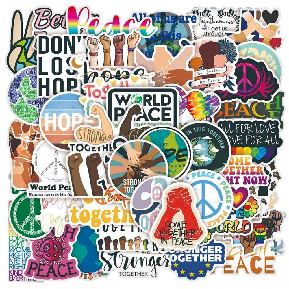 Pakke med Klistermærker - Peace