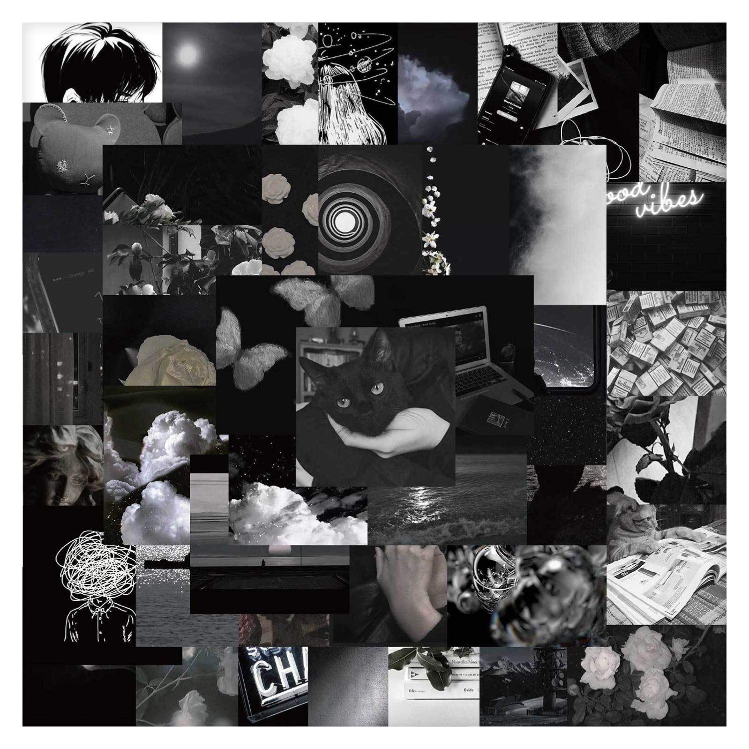 Pakke med Klistermærker - Sort og Hvid