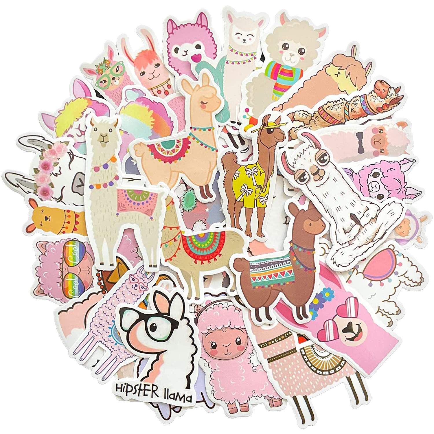 Pakke med Klistermærker - Alpaka