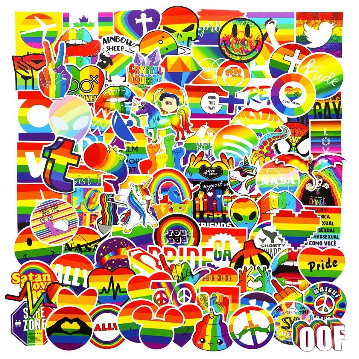 Megapakke med Klistermærker - LGBTQ