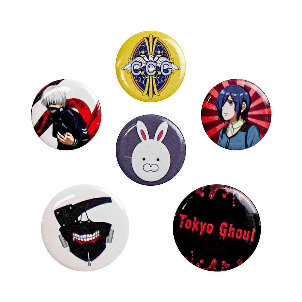 Tokyo Ghoul, 6x Pins