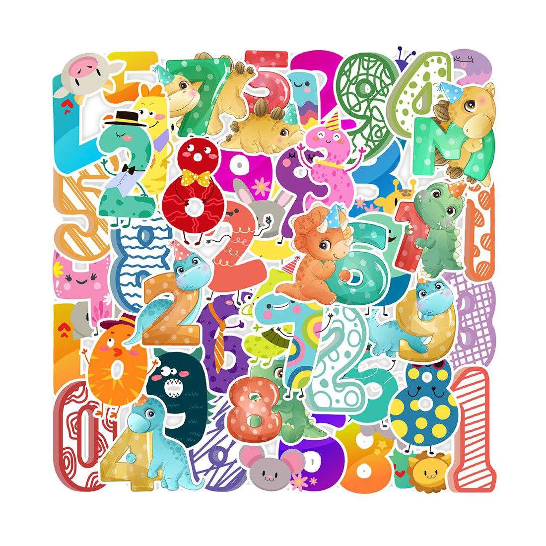 Pack med Klistermärken - Djur med Siffror | Leksaker & Spel - Leksaker - Rittillbehör & Pyssel - Klistermärken | Pryloteket