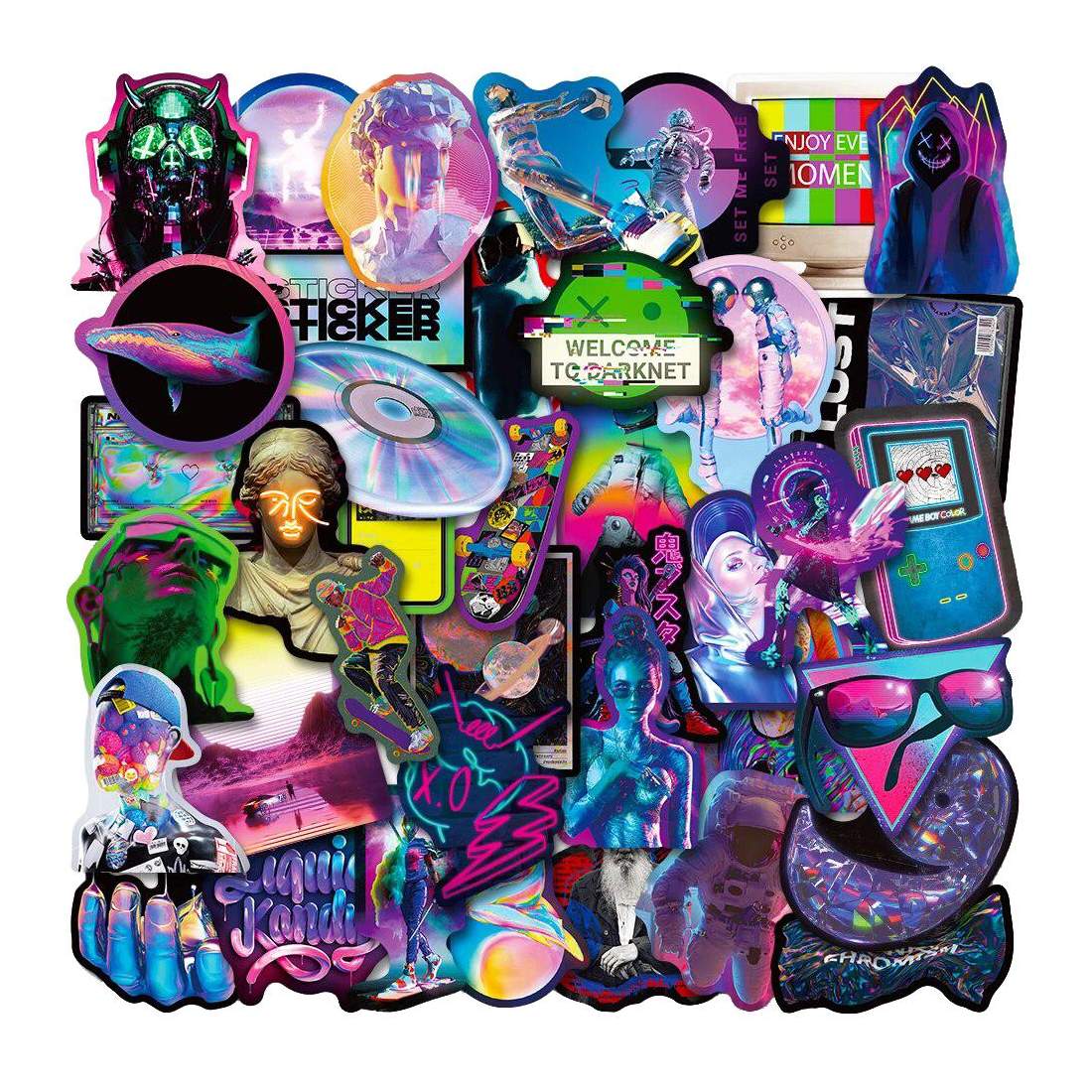 Pack med Klistermärken - Neon 2 | Leksaker & Spel - Leksaker - Rittillbehör & Pyssel - Klistermärken | Pryloteket