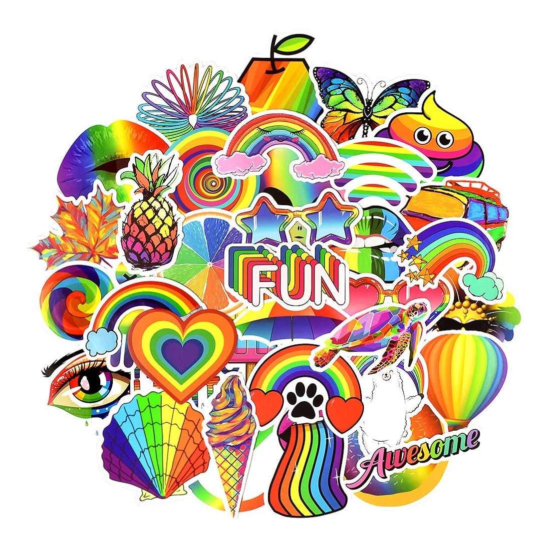 Pack med Klistermärken - Regnbåge | Leksaker & Spel - Leksaker - Rittillbehör & Pyssel - Klistermärken | Pryloteket