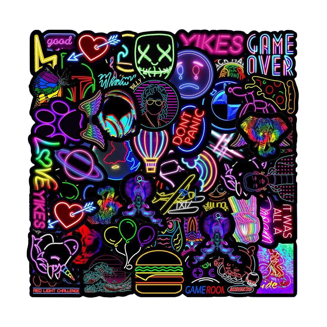 Pack med Klistermärken - Neon | Leksaker & Spel - Leksaker - Rittillbehör & Pyssel - Klistermärken | Pryloteket