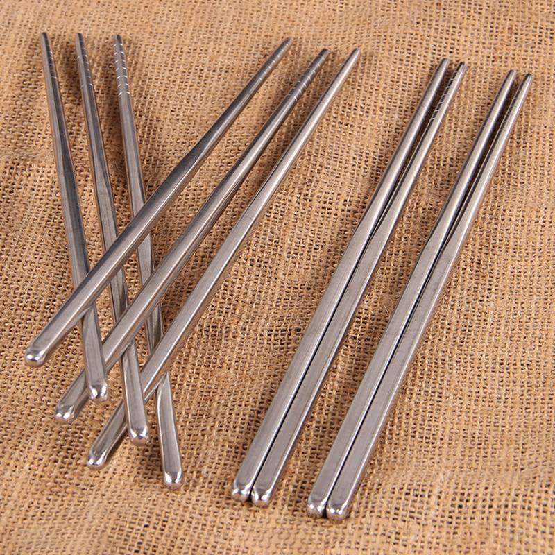 10x Syömäpuikot Ruostumatonta Terästä