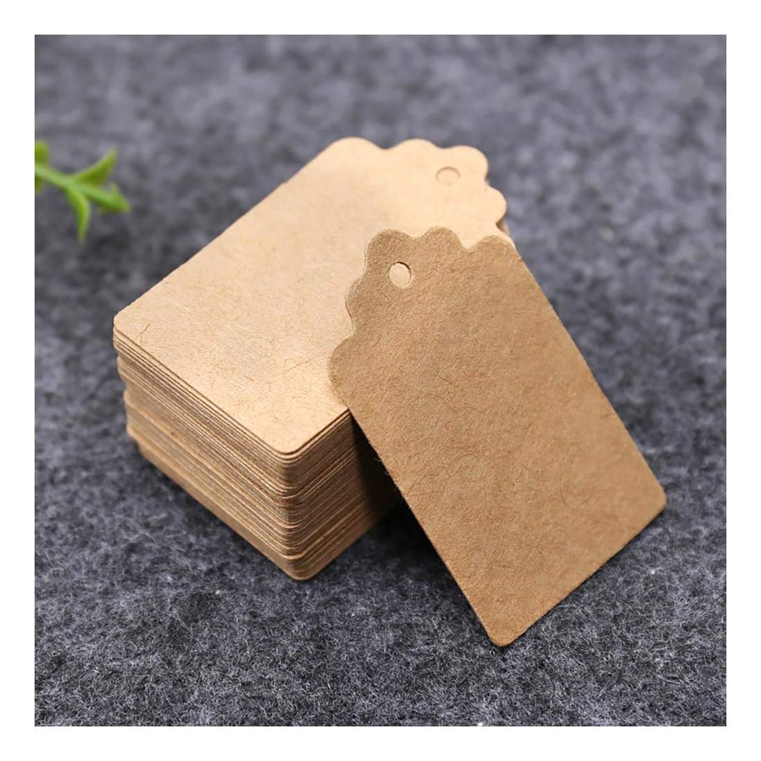 100x Pappersetiketter - Bruna | Leksaker & Spel - Leksaker - Rittillbehör & Pyssel - Pyssel | Pryloteket