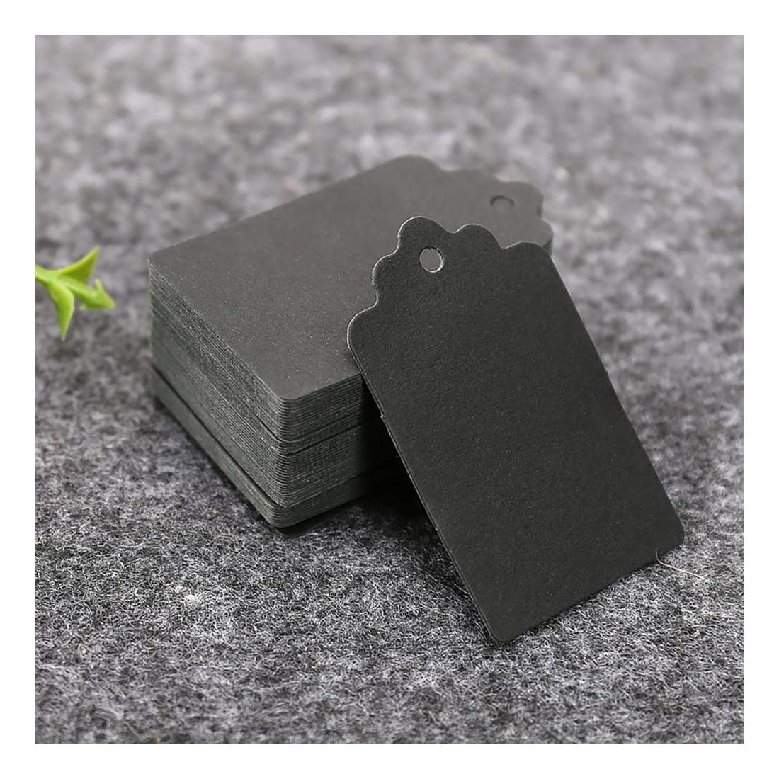 100x Pappersetiketter - Svart | Leksaker & Spel - Leksaker - Rittillbehör & Pyssel - Pyssel | Pryloteket