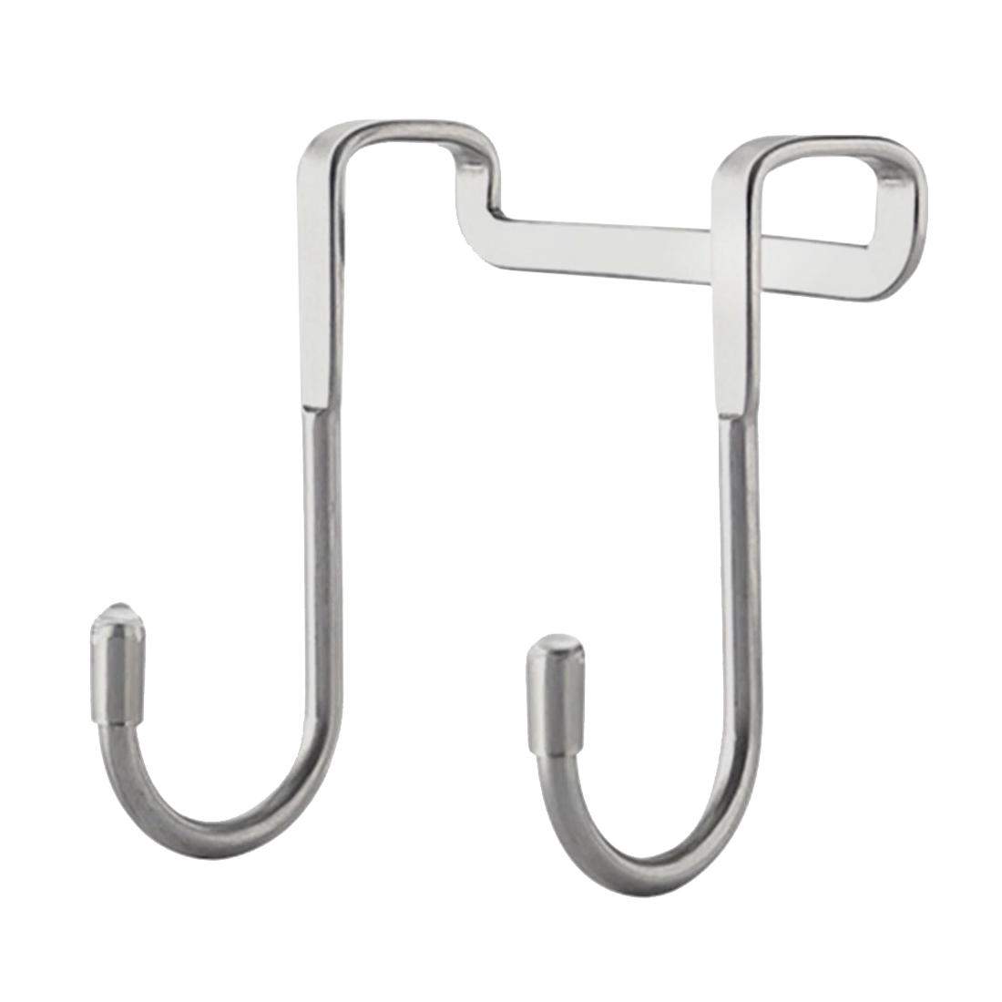 Dubbel Dörrkrok - Rostfritt Stål | Hem & Hobby - Hem & Hushåll - Förvaring & Organisering - Klädkrokar & Klädhängare | Pryloteket