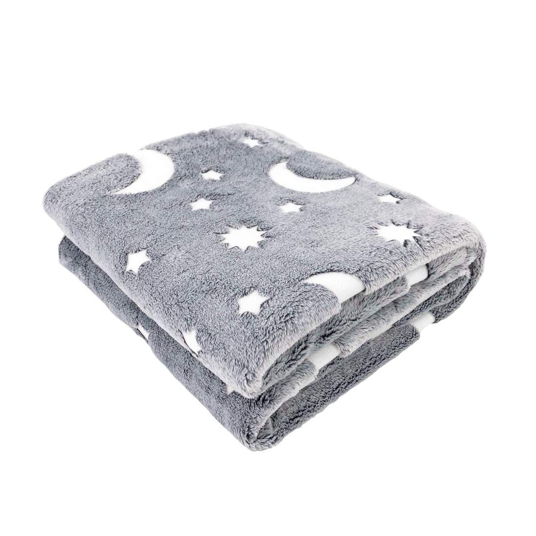 Filt, Månar och Stjärnor - Självlysande | Hem & Hobby - Hem & Hushåll - Textil | Pryloteket