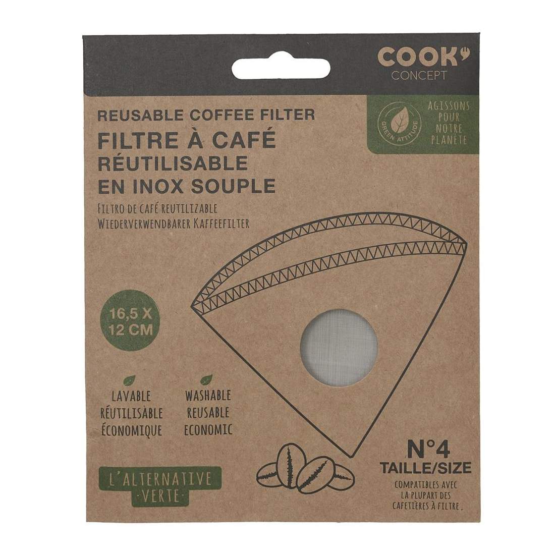 Återanvändbart Kaffefilter - Rostfritt Stål | Hem & Hobby - Hem & Hushåll - Kök - Köksredskap - Kaffe & Te - Kaffetillbehör | Pryloteket