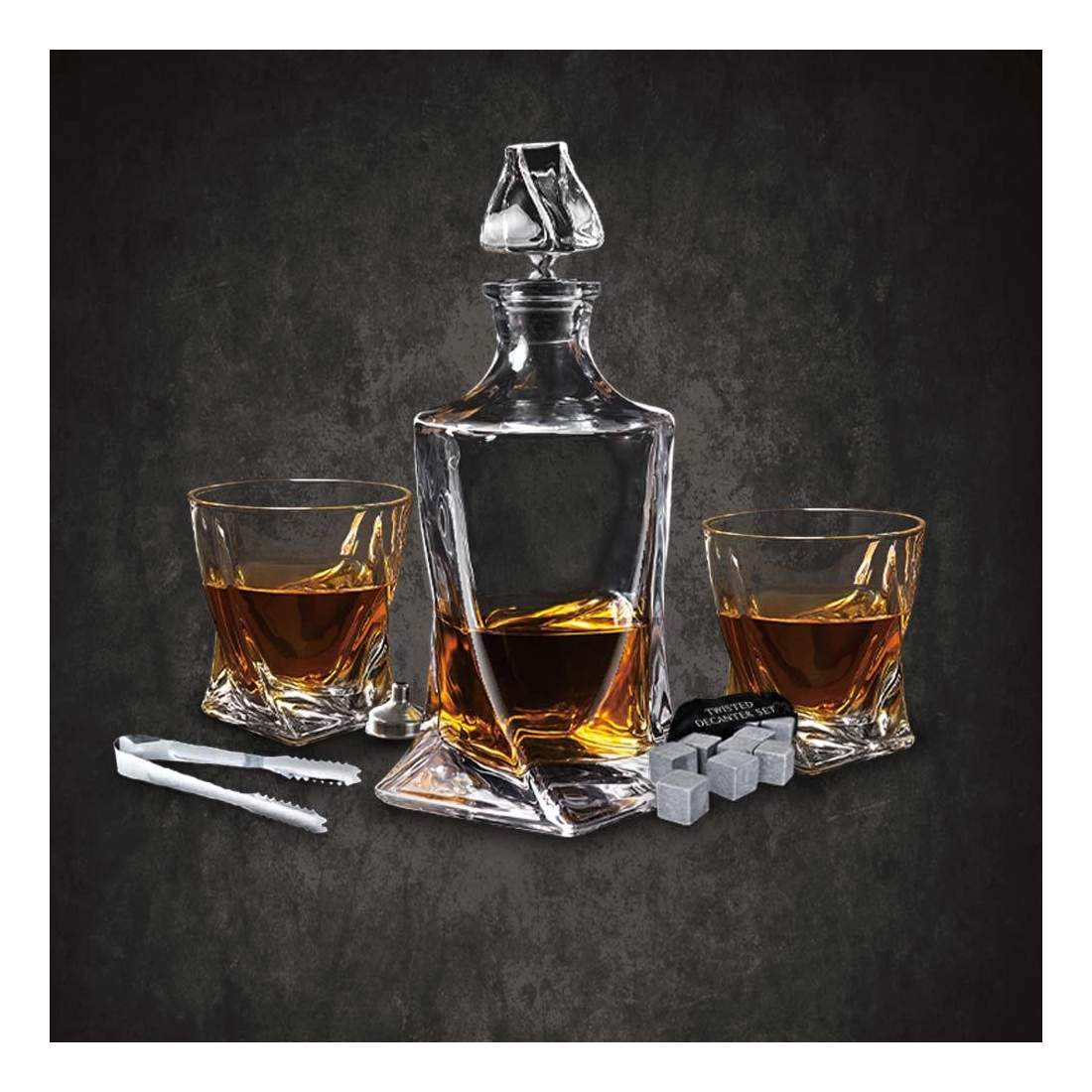 Karaffset med Två Glas - Twisted | Hem & Hobby - Hem & Hushåll - Kök - Servering - Glas & Muggar | Pryloteket