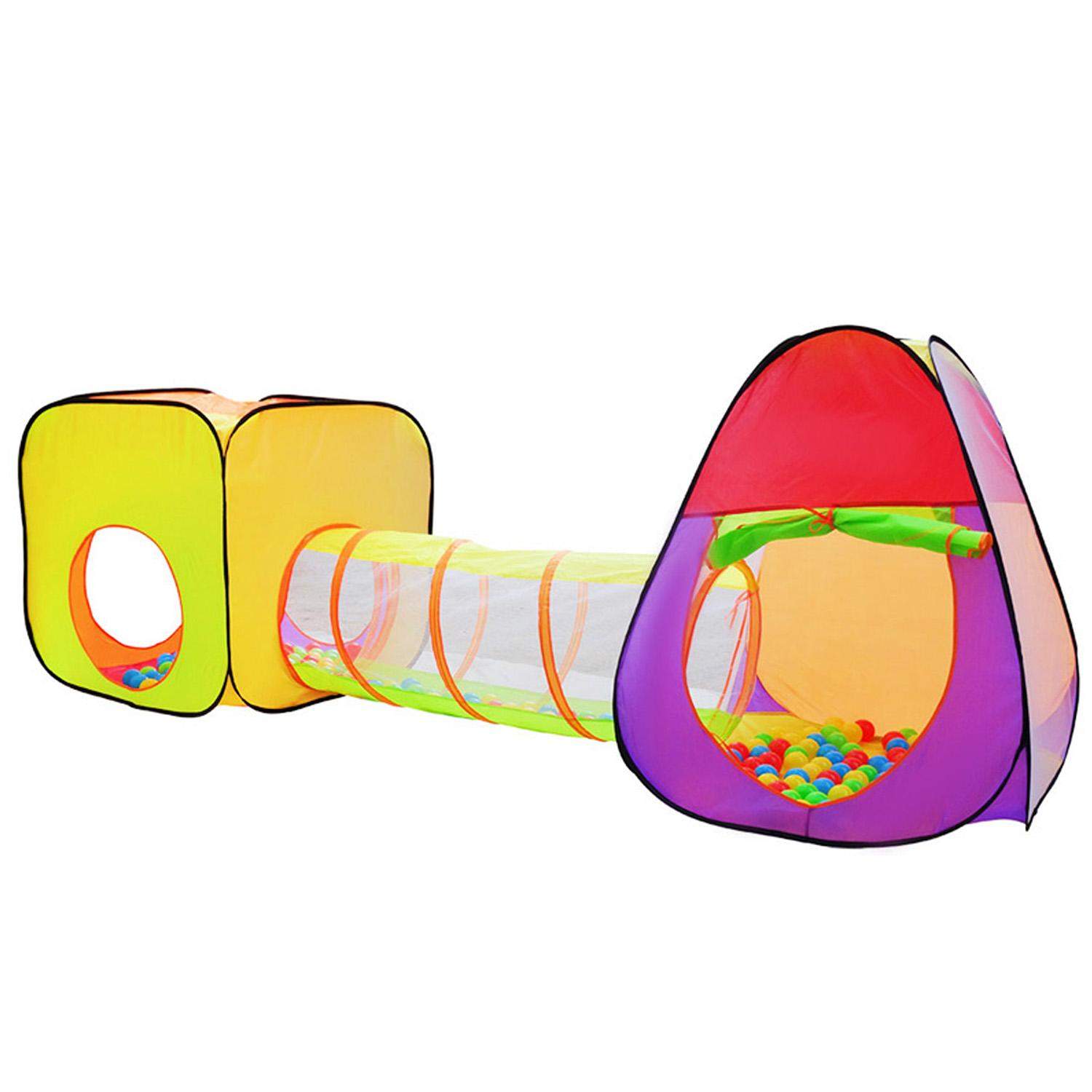 Legetelt med Tunnel og Kuglekasse