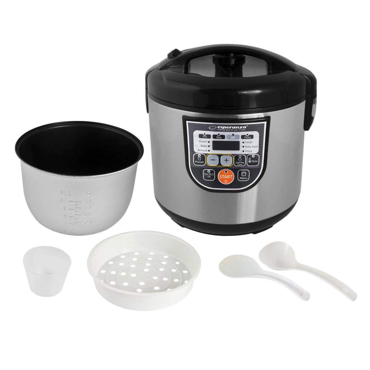 Alternativ bild 1 för Esperanza COOKING MATE - Multicooker - 5 liter - 860 W
