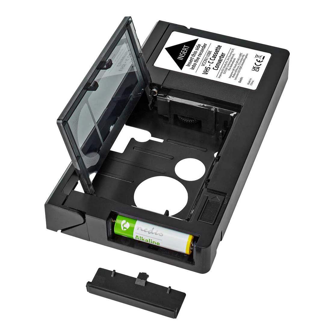 Alternativ bild 1 för Nedis VCON110BK - video cassette adapter (VHS-C to VHS)