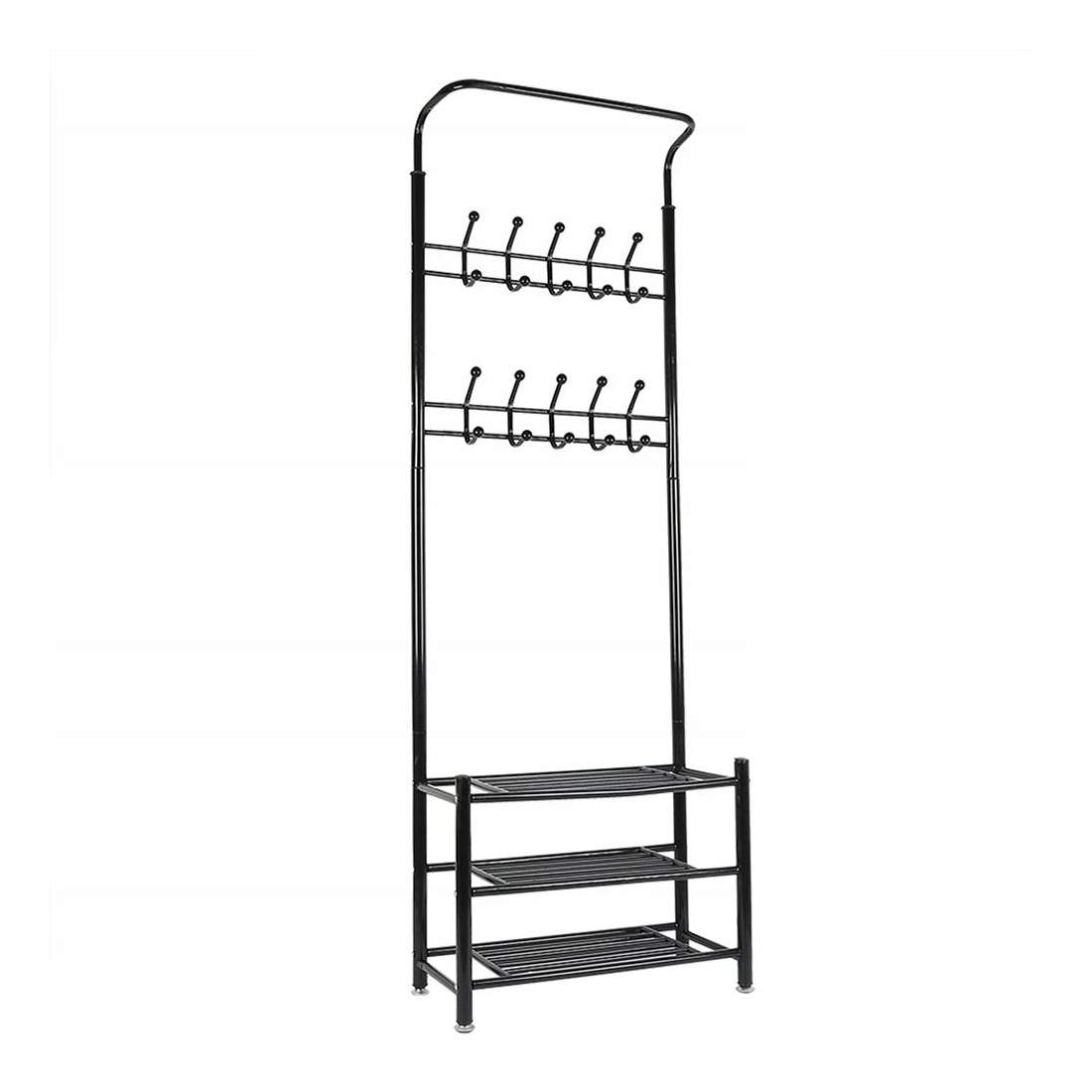 Klädhängare med Skohylla - 192 x 65 x 30 cm | Hem & Hobby - Hem & Hushåll - Förvaring & Organisering - Klädkrokar & Klädhängare | Pryloteket