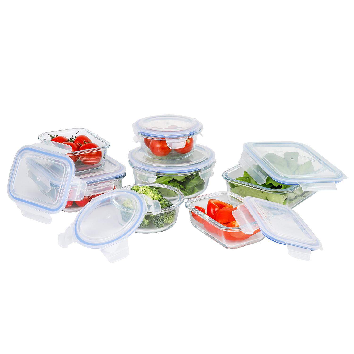 7x Madbeholdere - Glas