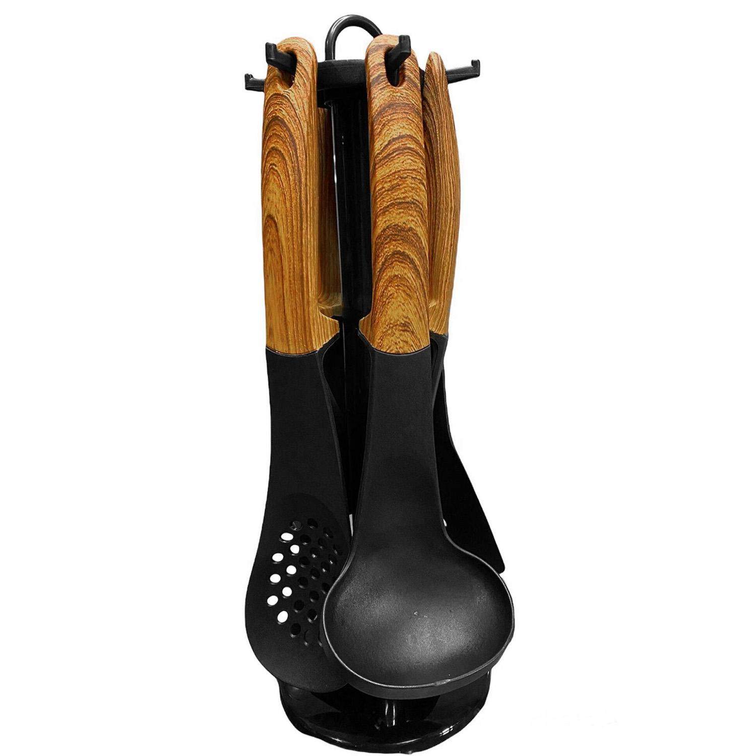 Køkkenredskaber med stativ - Træ