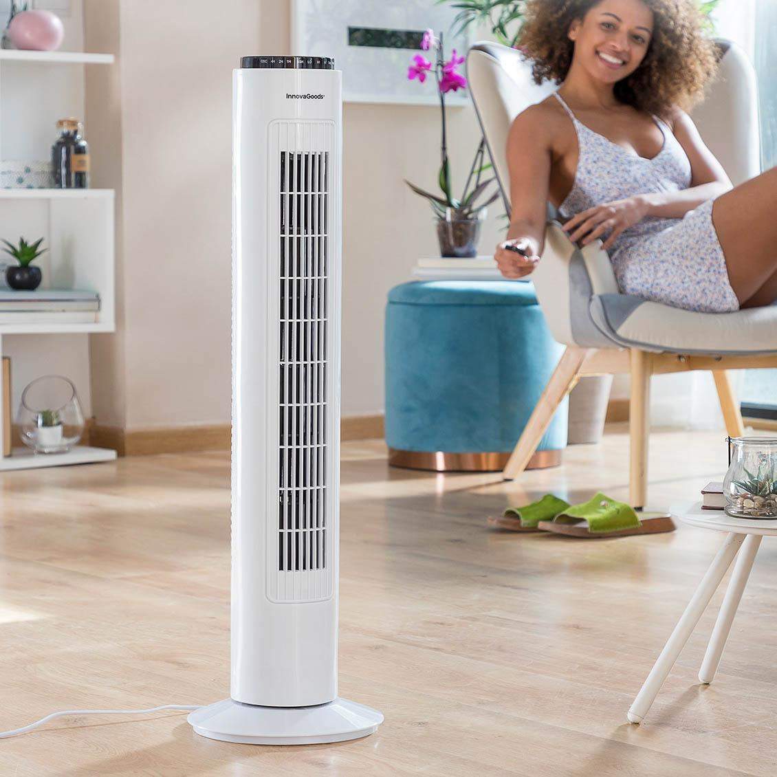 Tårnventilator med fjernbetjening