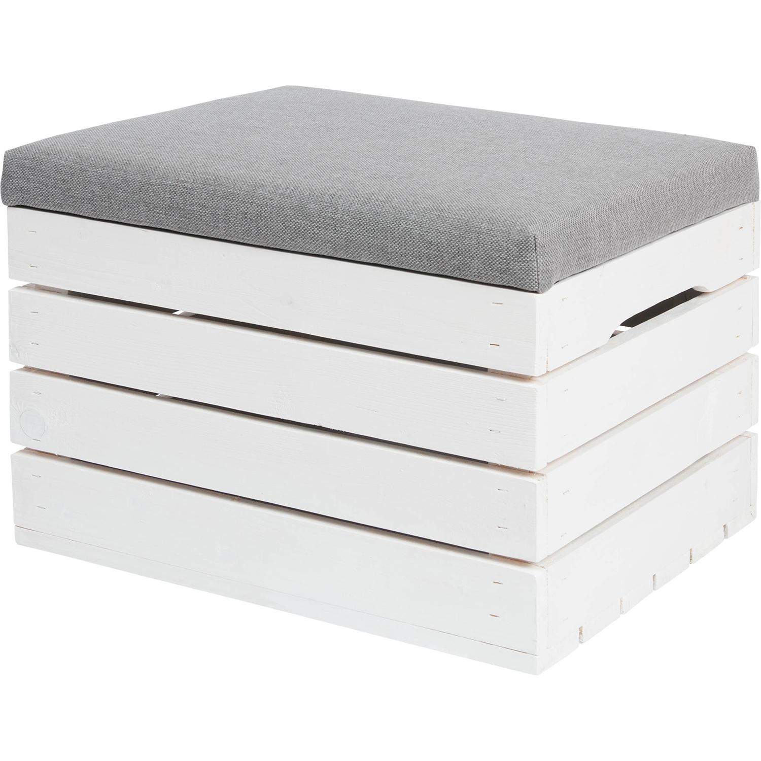 Praktisk Træpuf med Opbevaring Elegant og Multifunktionel