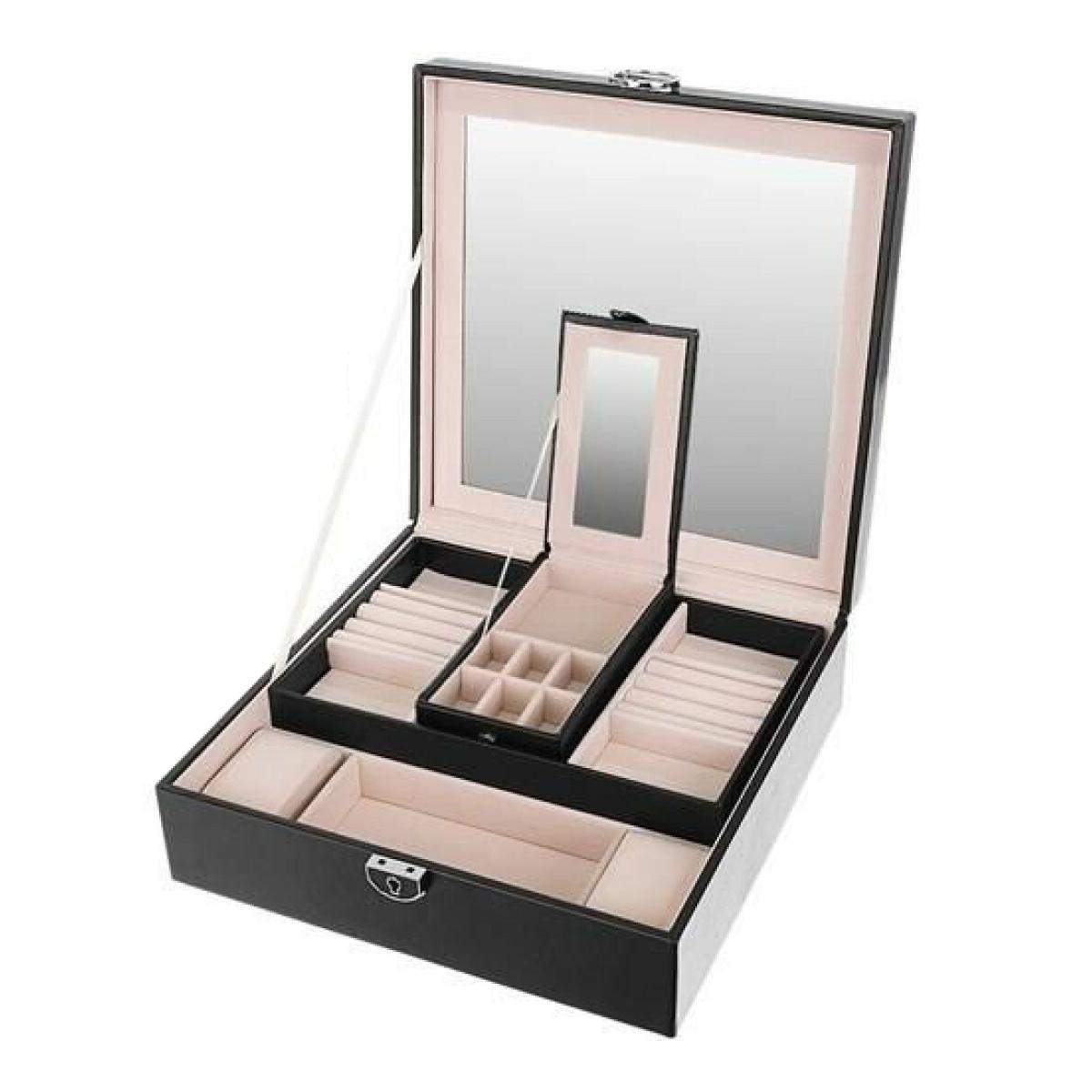 Amazon Big Mirror Jewelry Box Large Wooden Jewelry Box With Mirror