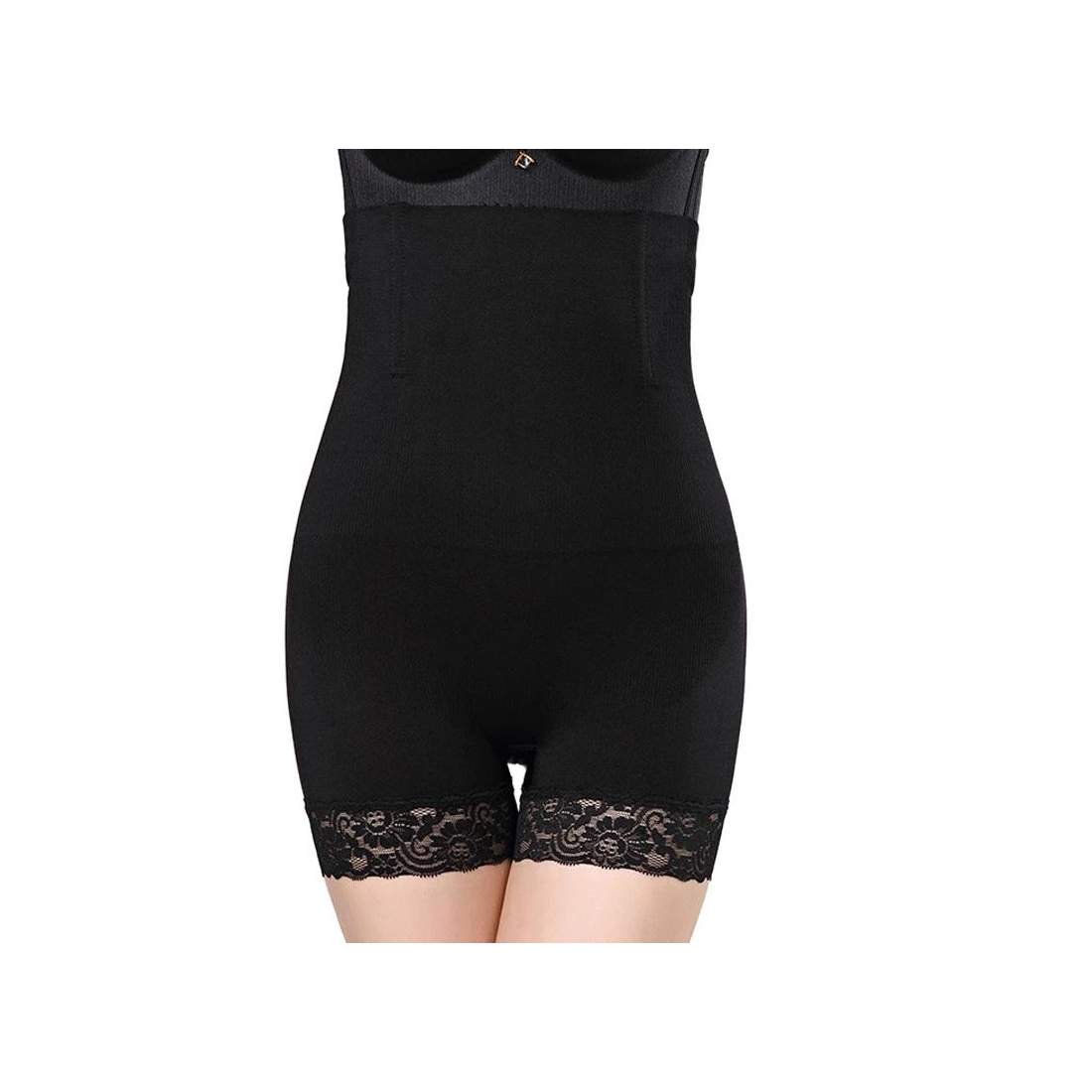 Shapewear Shorts, Hög Midja, Spets - Svart - XL/XXL | Mode & Accessoarer - Kläder - Underkläder | Pryloteket