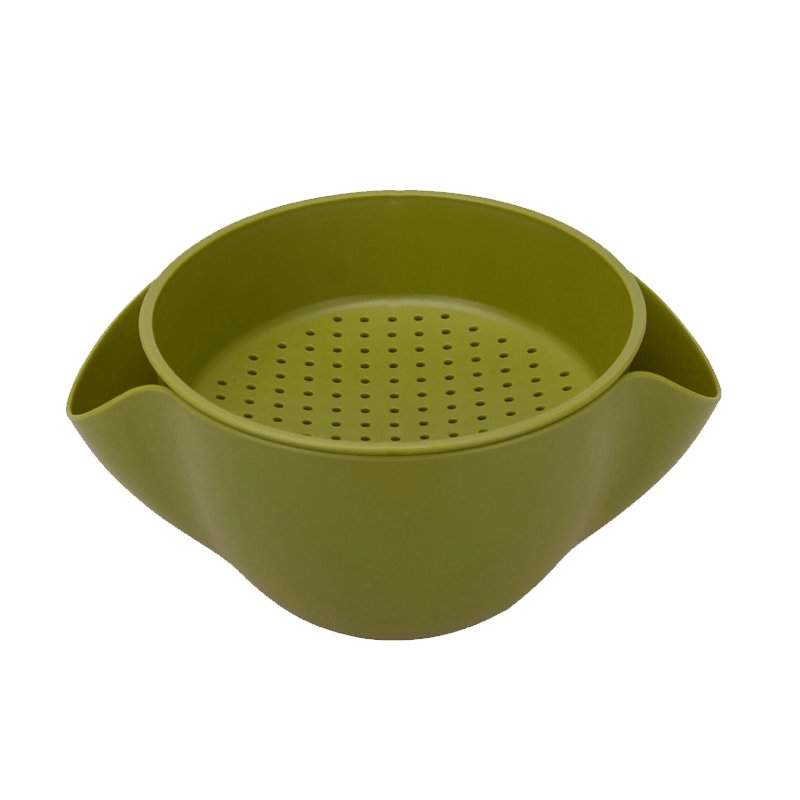 Skål / Dørslag Kombination - Grøn, L