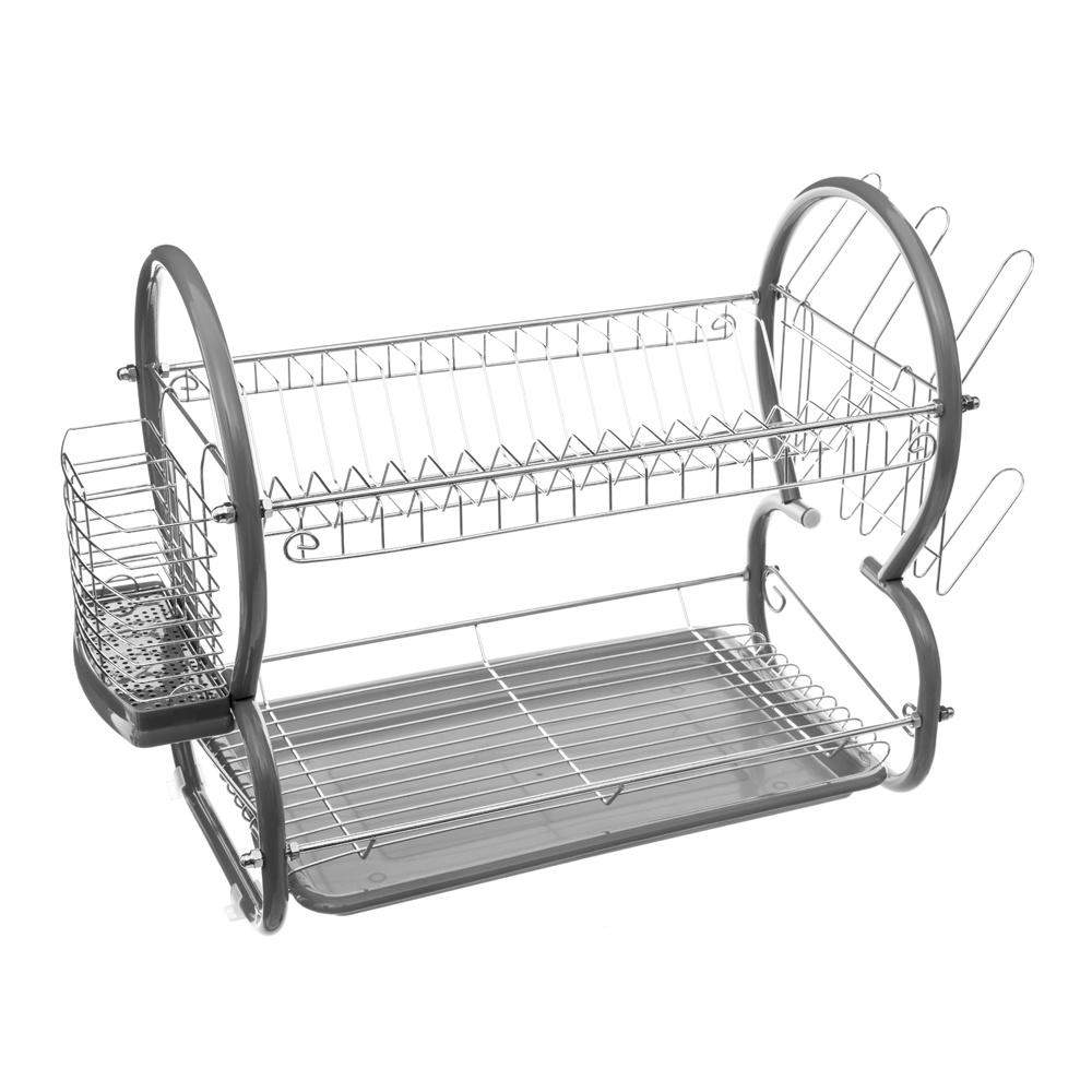 Opvaskestativ i forkromet metal