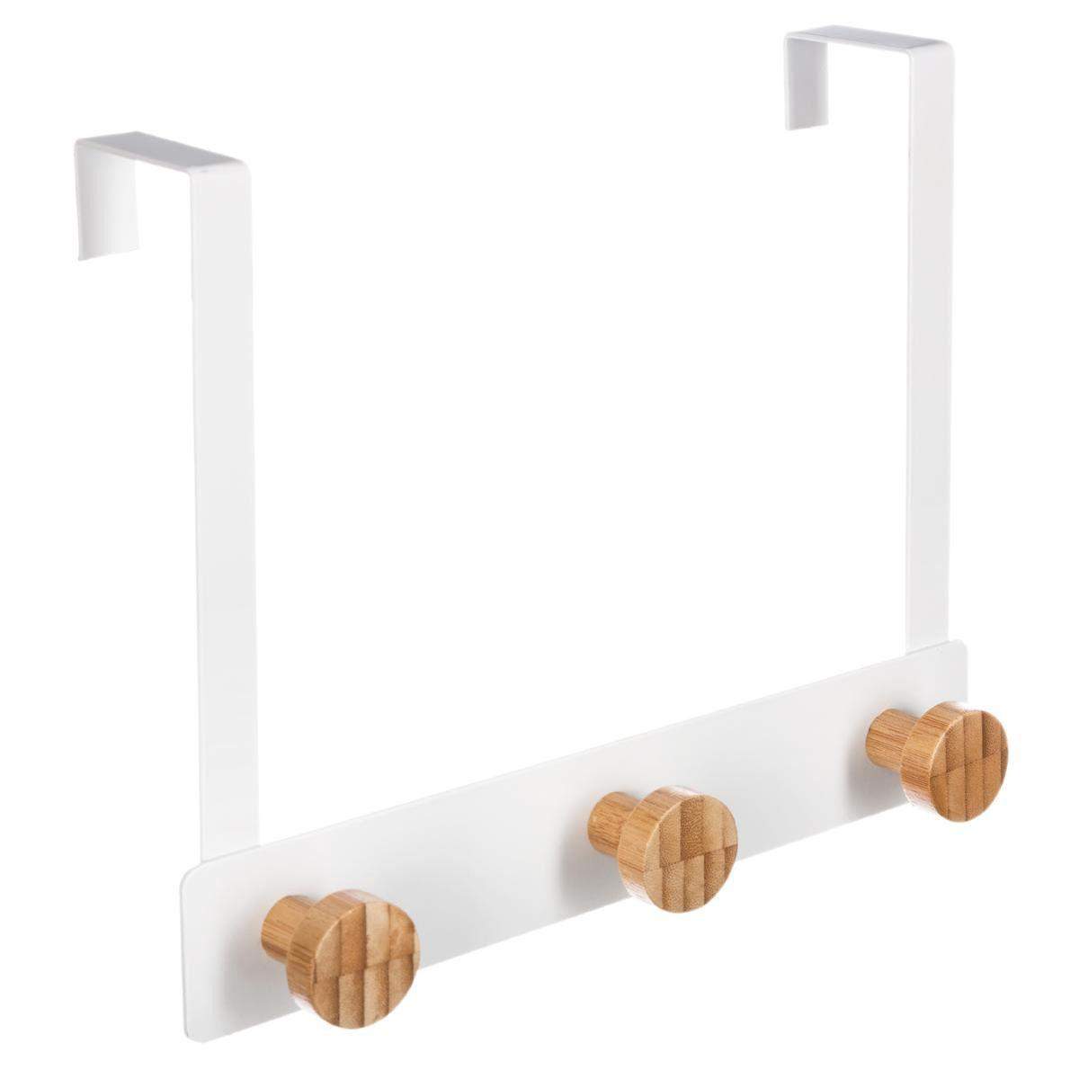 Knager til dør (flere varianter) Hvid Rektangulær Metal 25cm x 8cm x 19,8cm - Hvid - 25cm x 8cm x 19,8cm - Blake