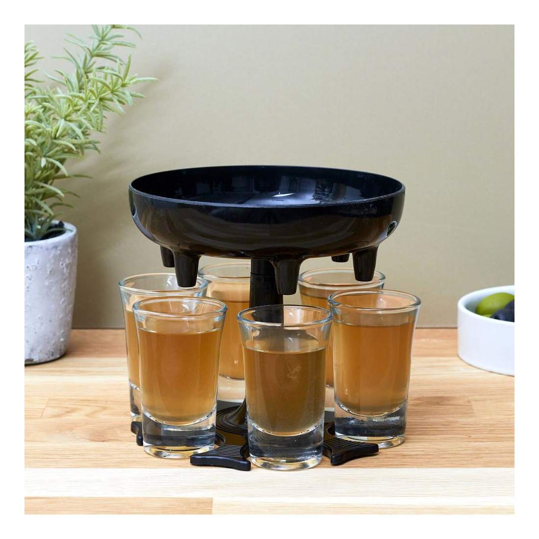 Dispenser med 6 Shotglas | Hem & Hobby - Fest & Underhållning - Dryckestillbehör | Pryloteket