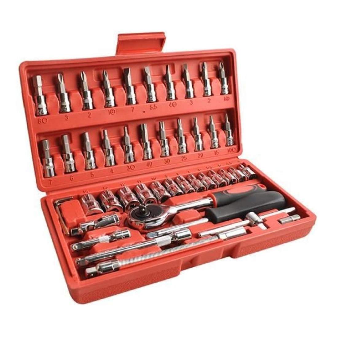 Verktygssats - 46 delar | Hem & Hobby - Hem & Hushåll - Bygg - Mätinstrument & Verktyg - Övriga Mätinstrument & Verktyg | Pryloteket