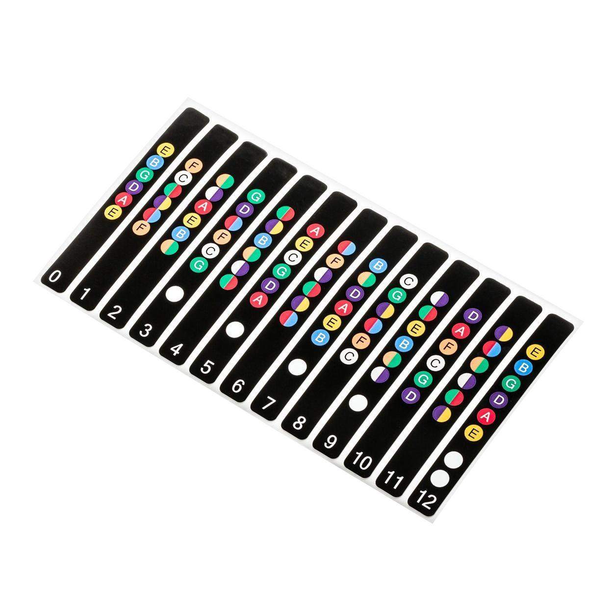 13x Stick-on akkord til guitar billede