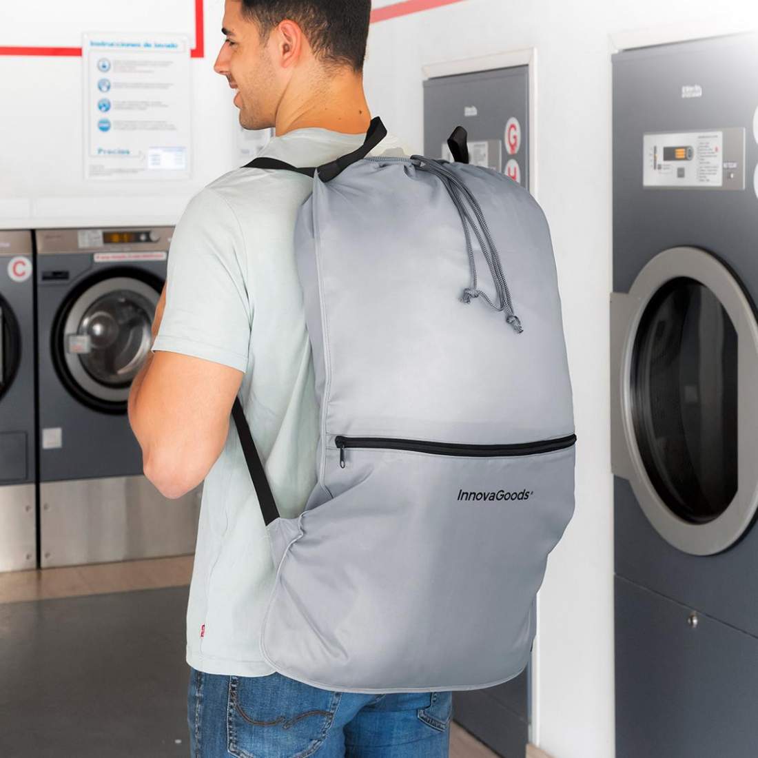 Tvättryggsäck | Hem & Hobby - Hem & Hushåll - Tvätt - Tvättkorgar | Pryloteket