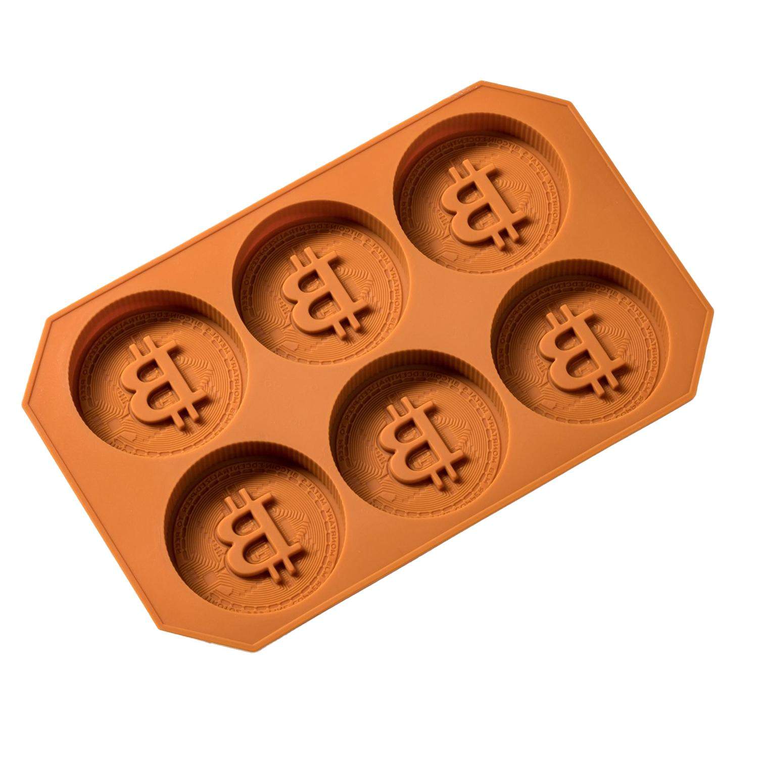 Silicone mold for Ice cubes and Chocolate - Bitcoin