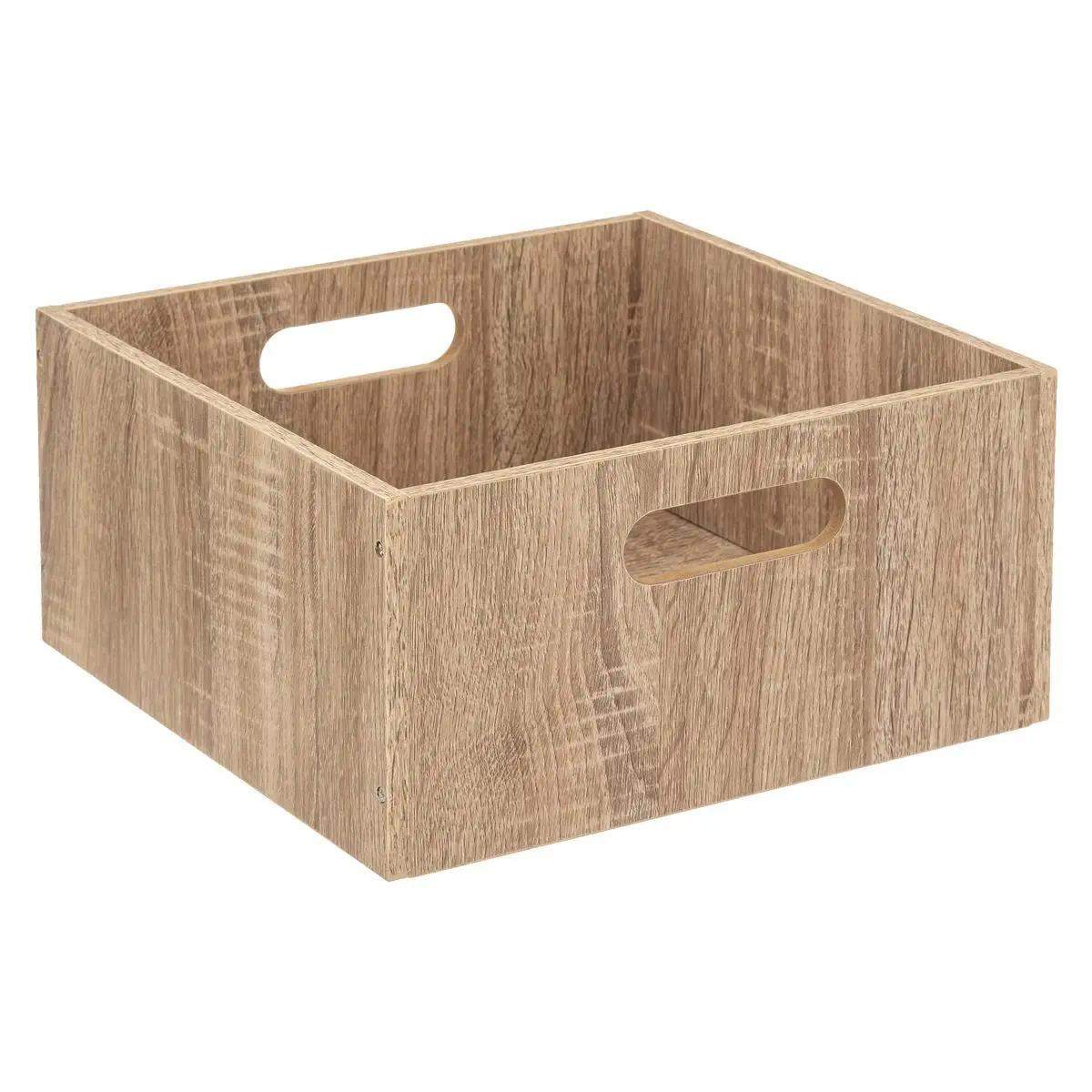 Kasse i mdf (3 farver) - Natur - 30,5cm x 30,5cm x 15cm - Sally