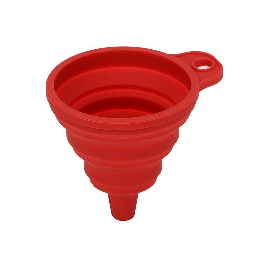 Hopfällbar Miniatyrtratt i Silikon - Röd | Hem & Hobby - Hem & Hushåll - Kök - Köksredskap | Pryloteket