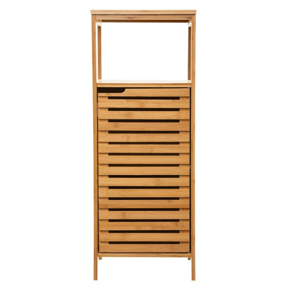 Stående badeværelsesskab i bambus